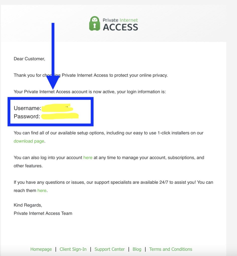 private internet access 登録⑥